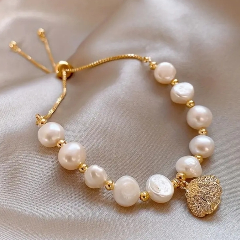 Baroque Shell Water Pearl Bracelet